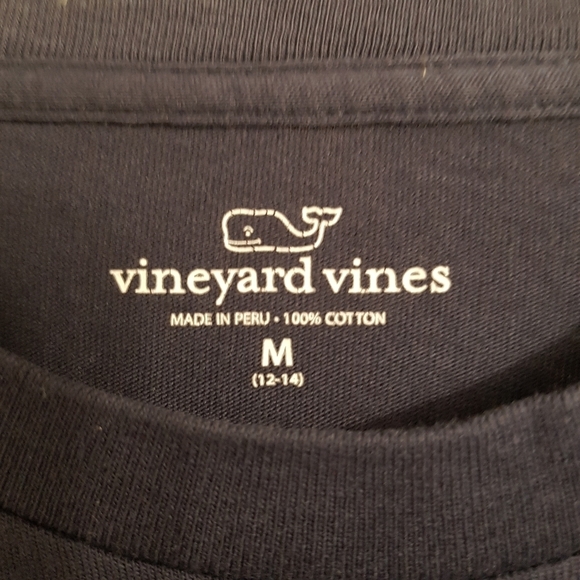 Vineyard Vines unisex Lacrosse whale shirt size M 12-14 - Picture 3 of 4